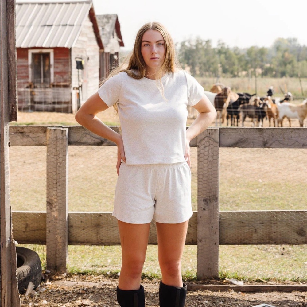 Women's Short Sleeve Tee - Cream